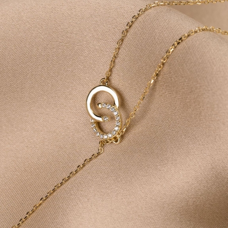 Colier argint Encounter gold