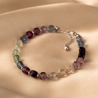 Bratara argint Ella Morandi fluorit fatetat