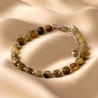 Sterling Silver Ella Morandi Bracelet Green Garnet
