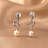 Sterling Silver Earrings Pearl's Signature