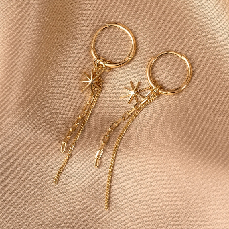 Sterling Gold Silver Earrings Siamo Tutti Stelle