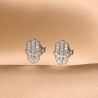 Sterling Silver Earrings Minimal Fathyma Hand