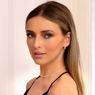 Choker argint Hot Now perle de cultura gold