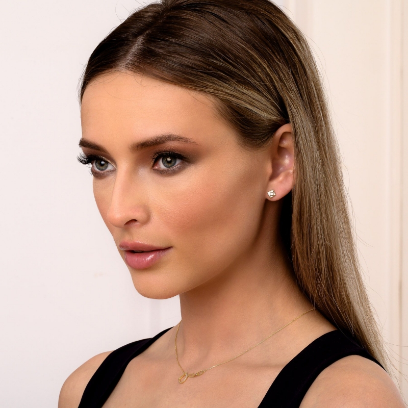 Sterling Silver Earings Minimal Fashion