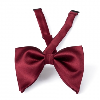 Butterfly Bordo Silk Bow Tie M