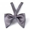 Butterfly Grey Sourise Silk Bow Tie M