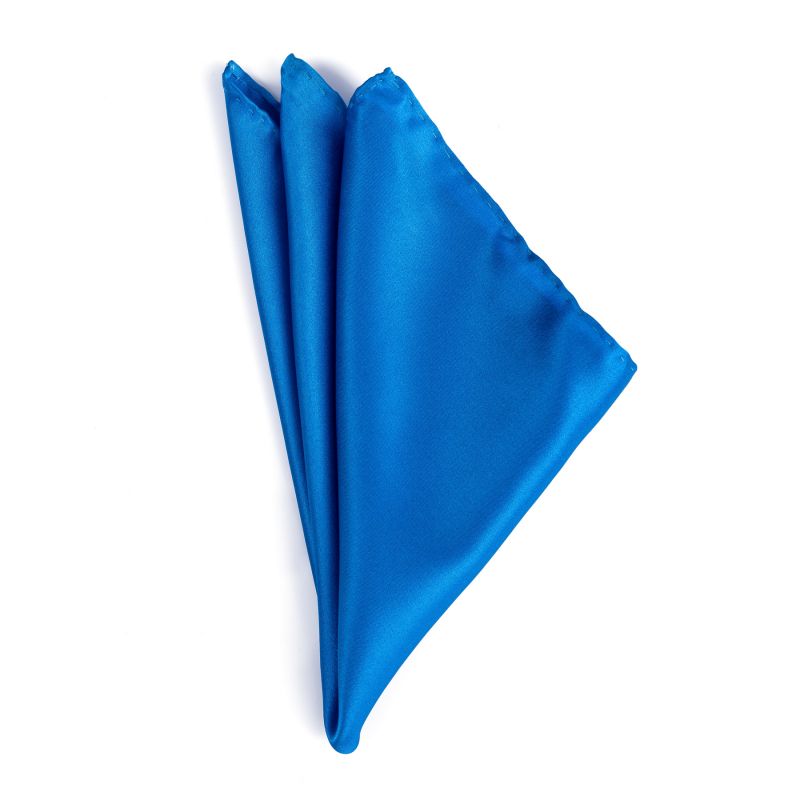 Marine Blue Silk Pocket