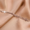 Sterling Silver Bracelet DB Cross