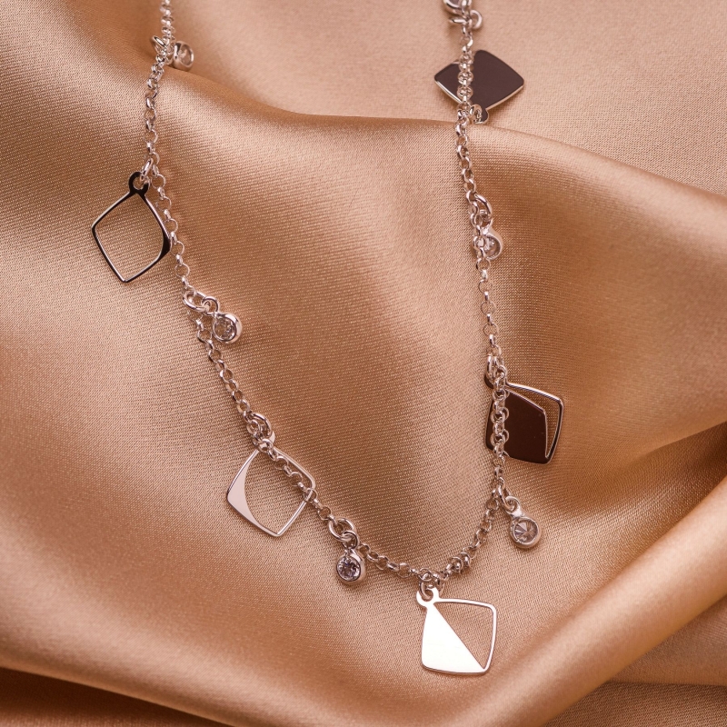 Set Colier argint Crescent si Cercei argint Minimal Day by Day