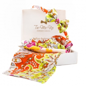 GIFT: Scarf drive and headband with bow Havana