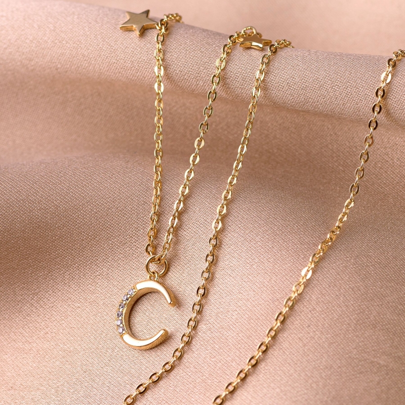 Gift Earrings and 2 Silver Plated Gold Necklaces Stars