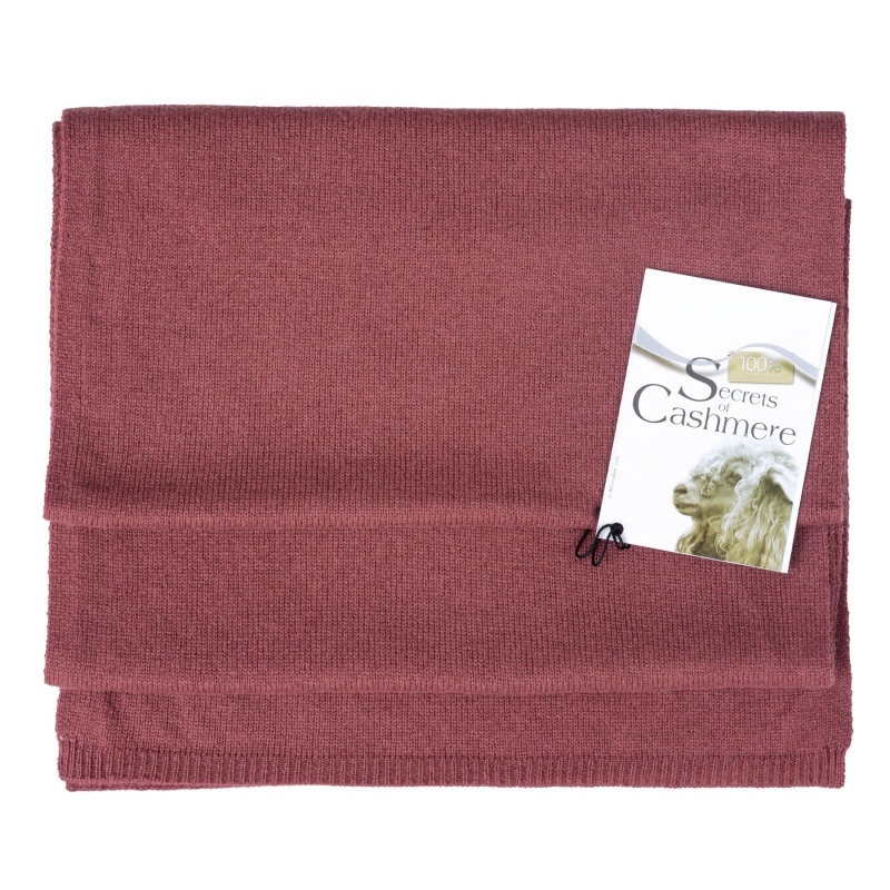 Cashmere scarf Rose Fonce