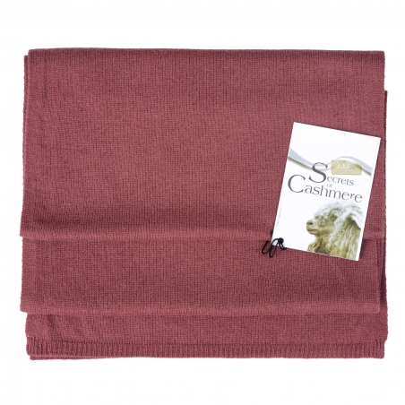 Cashmere scarf Rose Fonce