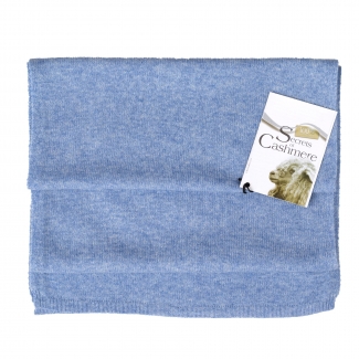 Cashmere scarf Blue Clair Chine