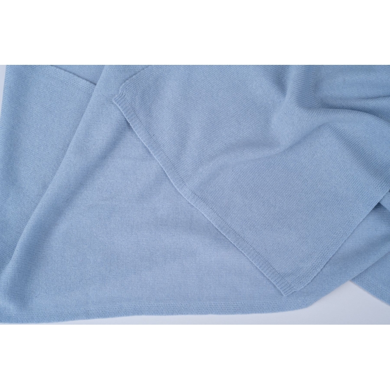 Cashmere scarf Blue Ciel