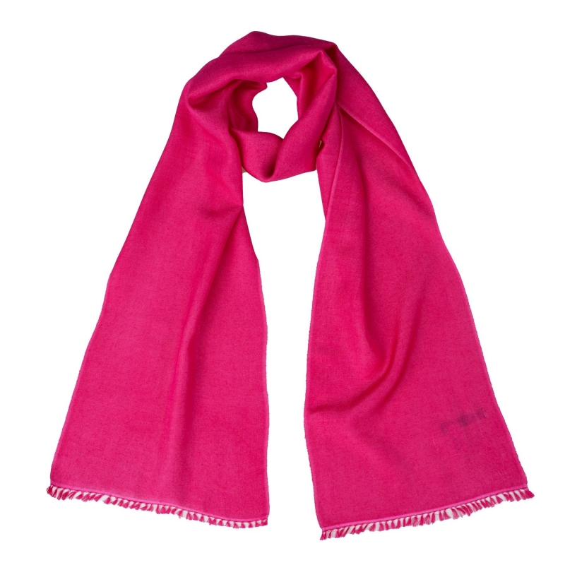 Cashmere and silk scarf Rose Tres Soutenu