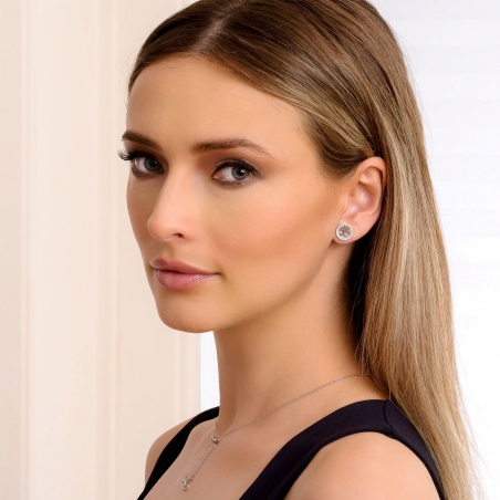 Sterling Silver Necklace adjustable Moon Star Harmony