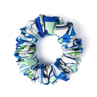 Pucci Style mint silk Hair Twist Scrunch