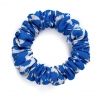 Animal Print Blue azur silk Hair Twist Scrunch