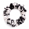 Hair Twist matase Scrunch Roses Black&White