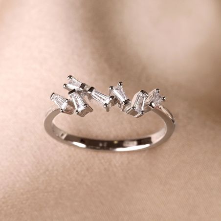 Sterling Silver Ring UnRuled Girl zirconia