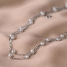 Sterling Silver Necklace long  Special Moments white pearls