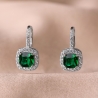 Cercei argint My Special emerald zirconia