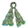 Silk shawl Milagros Verde