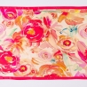 Silk shawl Infinite de Roses peach