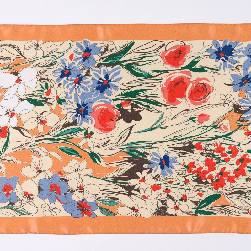 Sal matase Into the Flowers Dreams peach