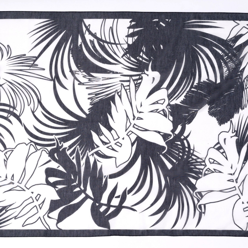 Silk and cottone shawl Summer Fashion black