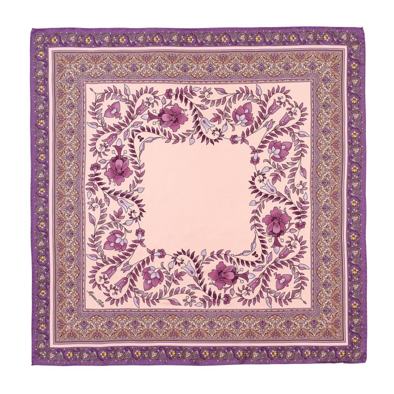 Silk scarf twill M Eclectic Beauty mauve