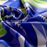 Silk scarf twill S Get Lost in the City green blue