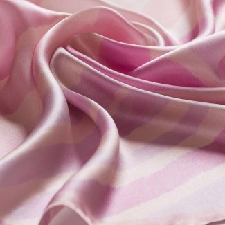 Silk scarf S Amalfi Memories pale pink