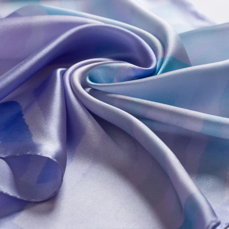 Silk scarf S Amalfi Memories aqua