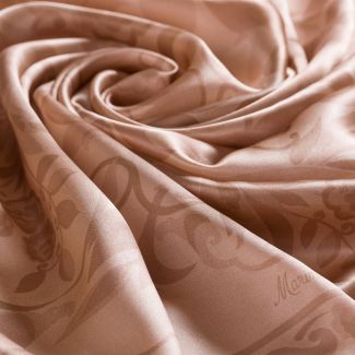 Silk scarf  Simple beige