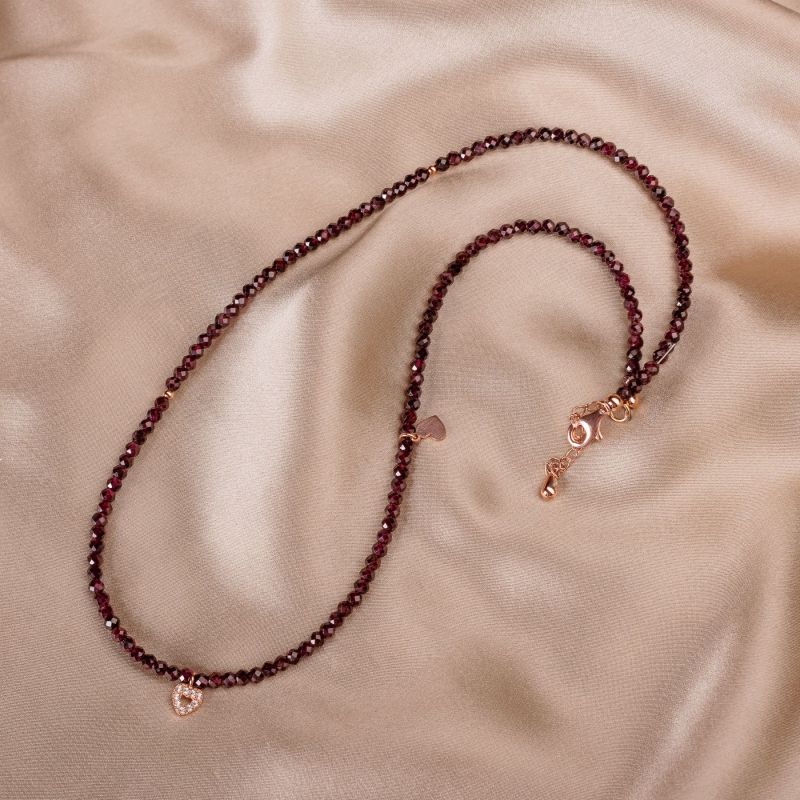 Sterling Silver Bracelet So Cool 2 in 1 garnet