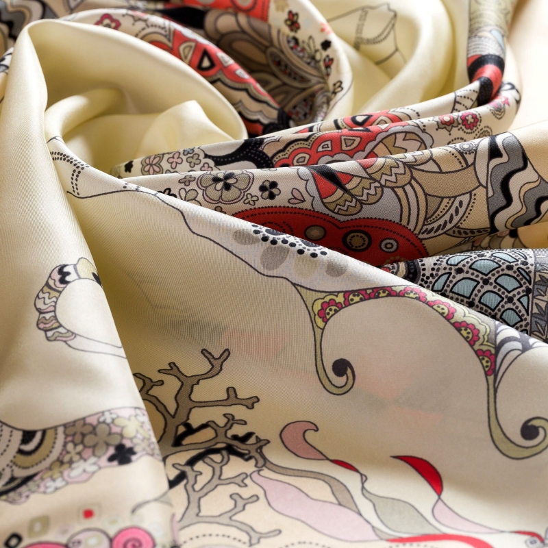 Silk Scarf Mila Schon Bahamas Ocean