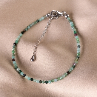Sterling Silver Bracelet emerald