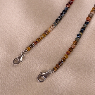 2in1 Glasses chain and necklace with semipretious stones