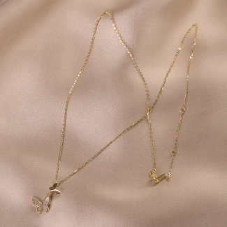 Colier argint Spring Song gold