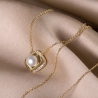 Coliere argint Romantic Pearl gold
