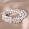 Sterling Silver Bracelet  So Cool 2 in 1 white pearls