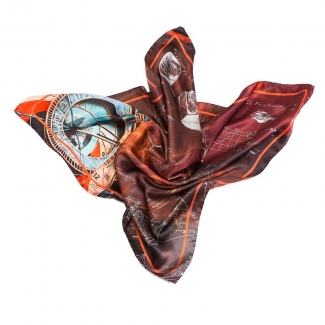 GIFT: Mila Schon explore scarf chocolate and cognac agate and pearls bracelet