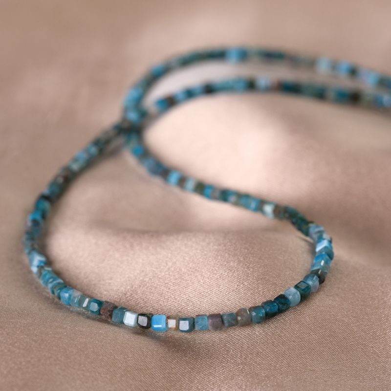 Gift Sterling 925 Silver Necklace and Bracelet Urban Minimal apatite