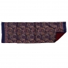 Men's silk and wool scarf Uomo Baresi paisley blu