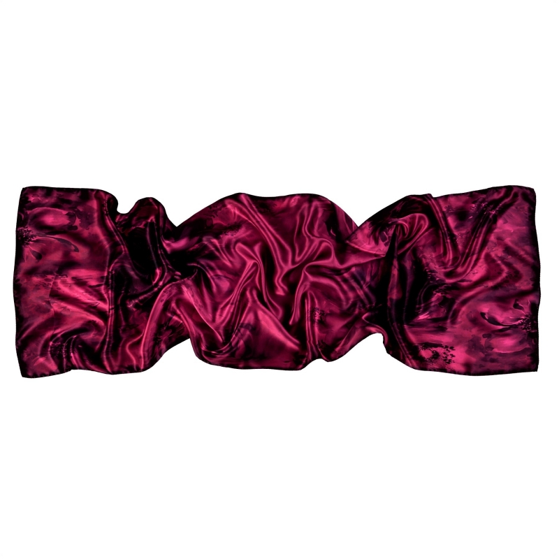 Silk shawl Shadows Roses grenadine