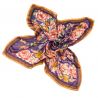 GIFT: Laura Biagiotti scarf delicate purple flowers and rose quartz bracelet, aventurine, crystal ice