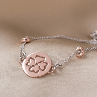 Sterling Silver Bracelet Good Luck is with you