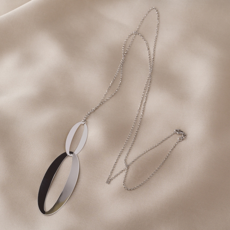Sterling Silver Necklace long 2Infinity